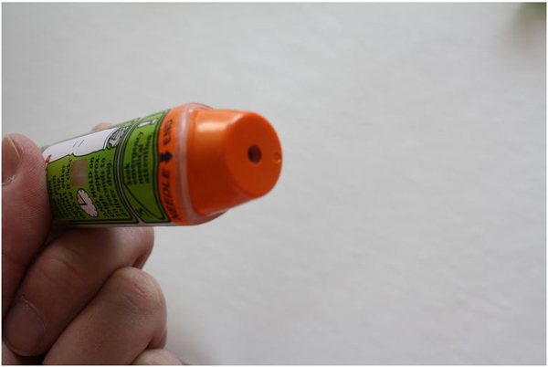 Close-up of needle end